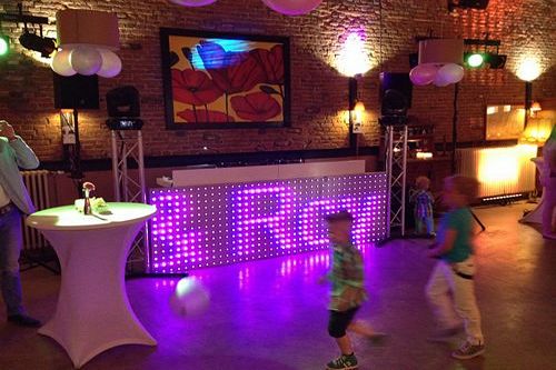 Bruiloft.DJ LED DJ Booth Biesenhof theater Geleen